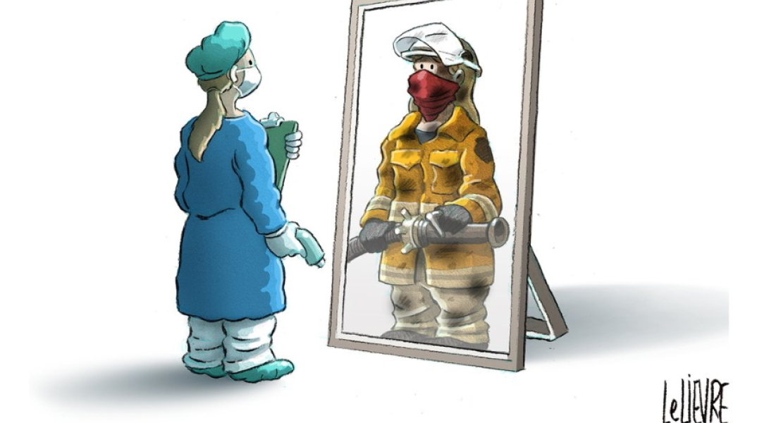 Σκίτσο του Αυστραλού Glen Le Lievre