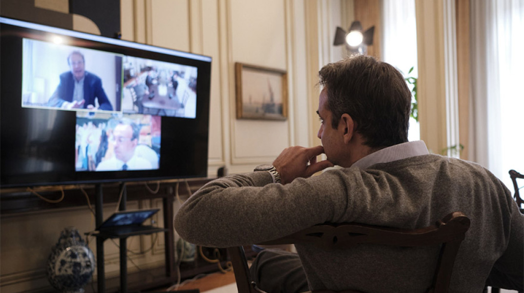 Τηλεδιάσκεψη  Μητσοτάκη πριν τη συνεδρίαση του Eurogroup