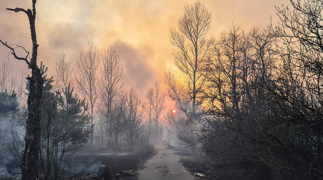 Φωτιά στην περιοχή του Τσερνόμπιλ