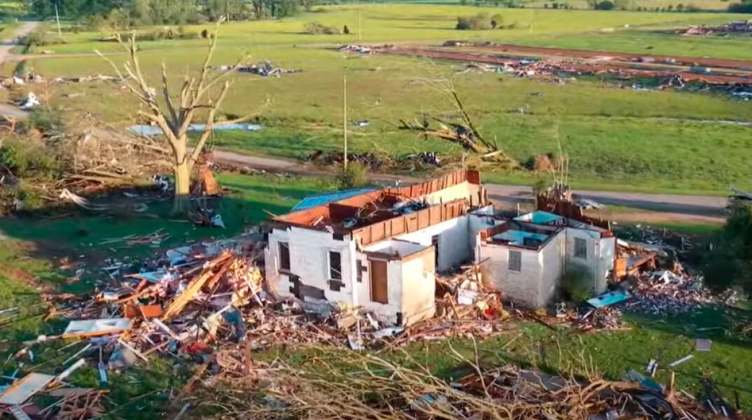 ΗΠΑ: Καταστροφικό το πέρασμα ανεμοστρόβιλων στον Μισισίπι - Τουλάχιστον 11 νεκροί