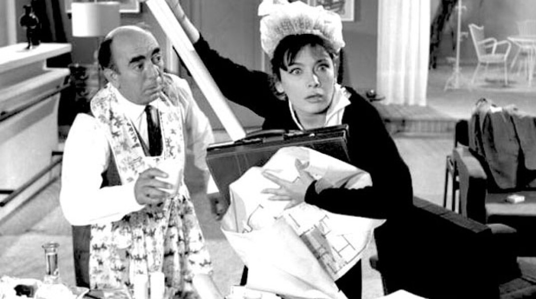 Διονύσης Παπαγιαννόπουλος - Τζένη Καρέζη στην ταινία «Δεσποινίς Διευθυντής»