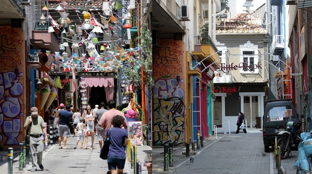 Οι διαφορές της «κανονικής» Αθήνας σε σχέση με την Αθήνα της καραντίνας 