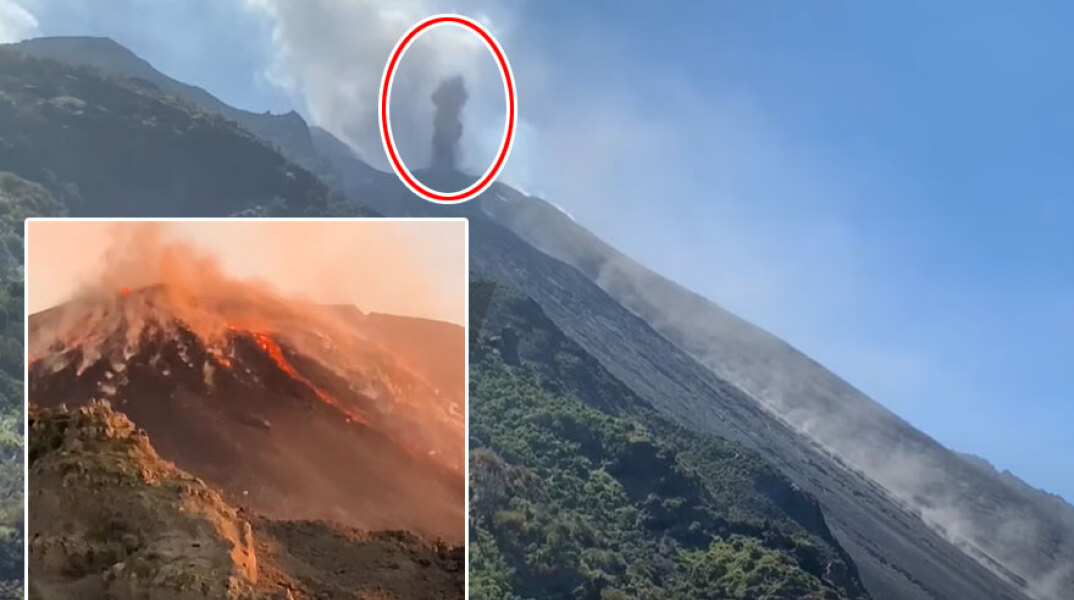 Δεύτερη έκρηξη μέσα στον Απρίλιο για το ηφαίστειο Στρόμπολι στην Ιταλία