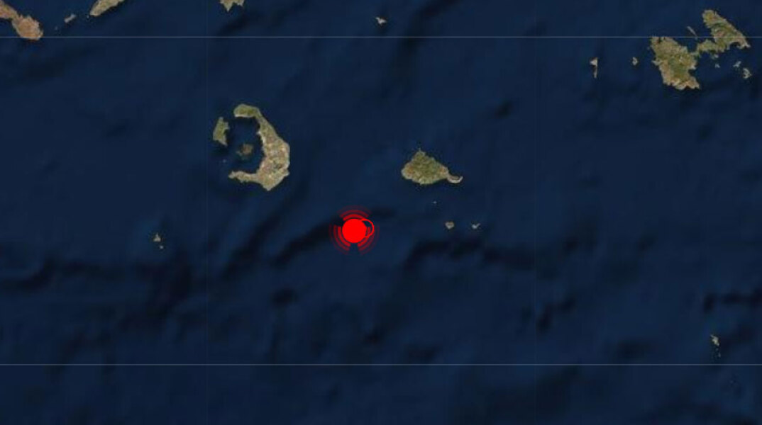 Σεισμός 4 βαθμών της κλίμακας Ρίχτερ ανοικτά της Σαντορίνης