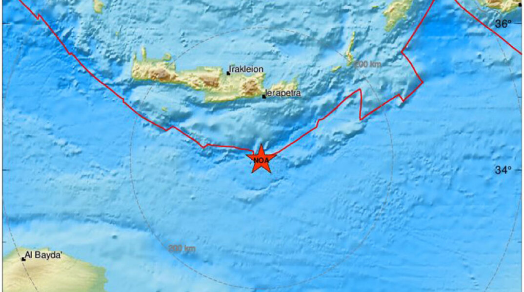 Το επίκεντρο της δόνησης © emsc-csem.org