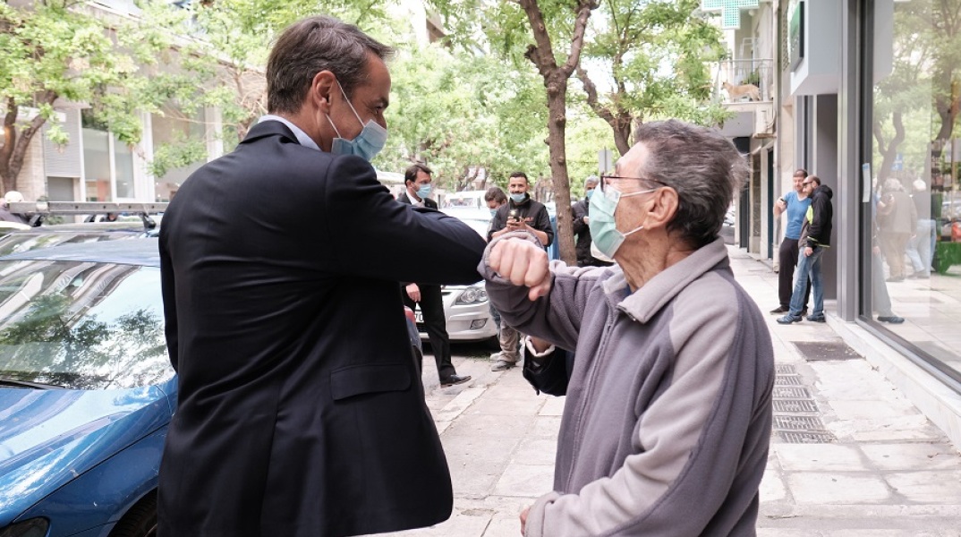 Επίσκεψη Μητσοτάκη στο Παγκράτι