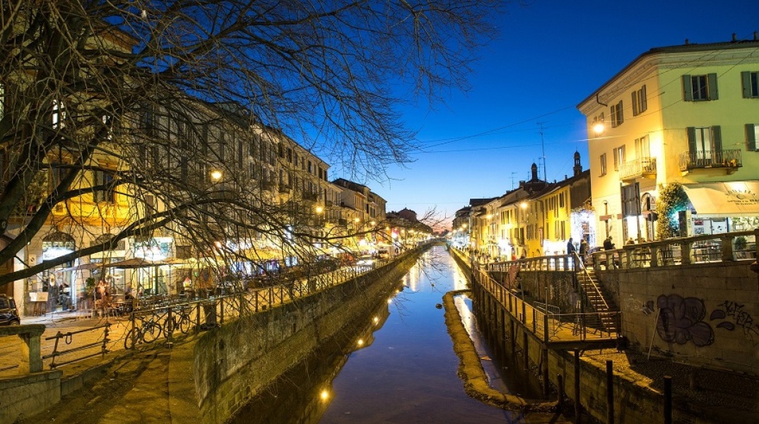 Περιοχή Ναβίλι στο Μιλάνο-Φωτογραφία Αρχείου