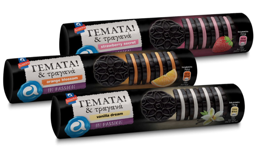 Νέα μπισκότα Αλλατίνη γεμάτα & τραγανά