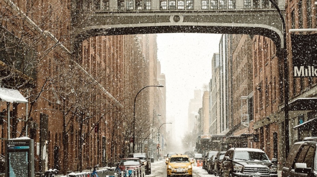 Χιόνισε στη Νέα Υόρκη