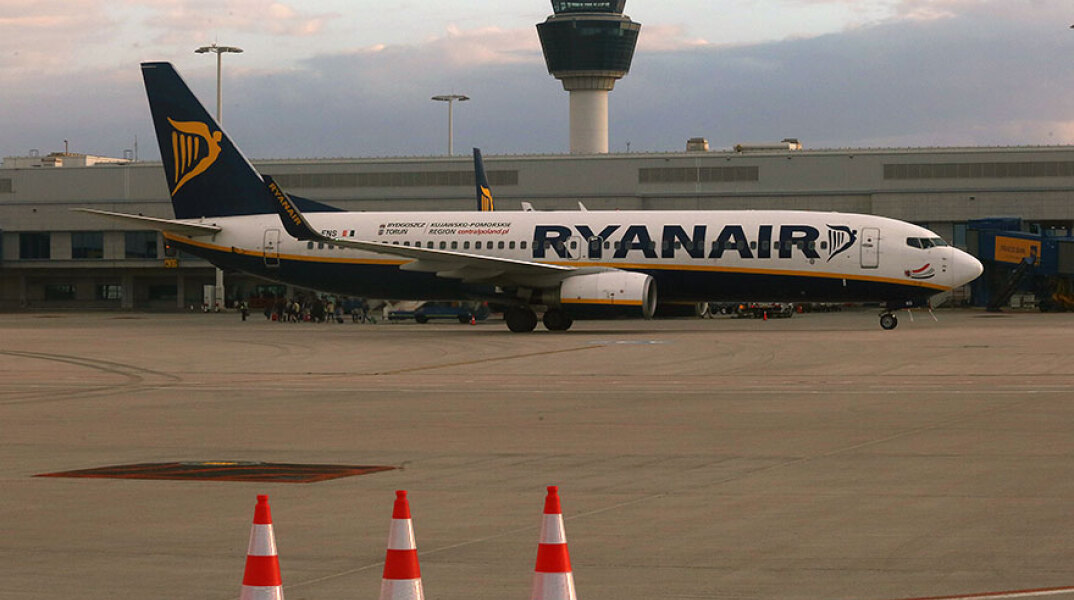 Αεροσκάφος της Ryanair στο αεροδρόμιο Ελ. Βενιζέλος