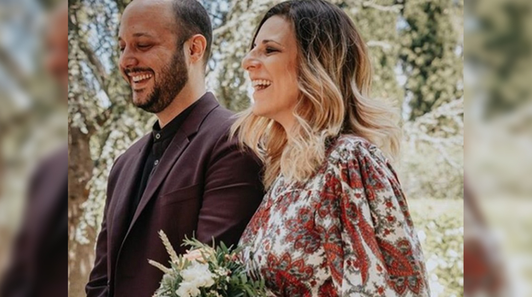 Η Angelika Dusk με τον σύζυγό της, Δημήτρη Μποσινάκο