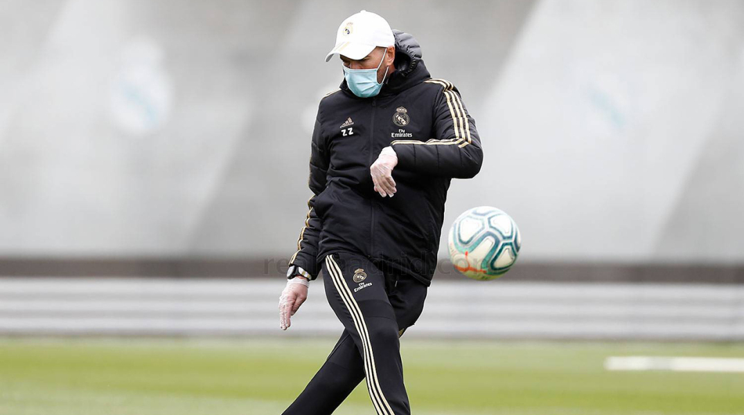 Προπόνηση της Ρεάλ επί κορωνοϊού