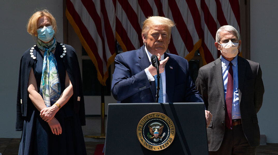 Στα τέλη του 2020 υπολογίζει ο Τραμπ να είναι έτοιμο το εμβόλιο για τον κορωνοϊό