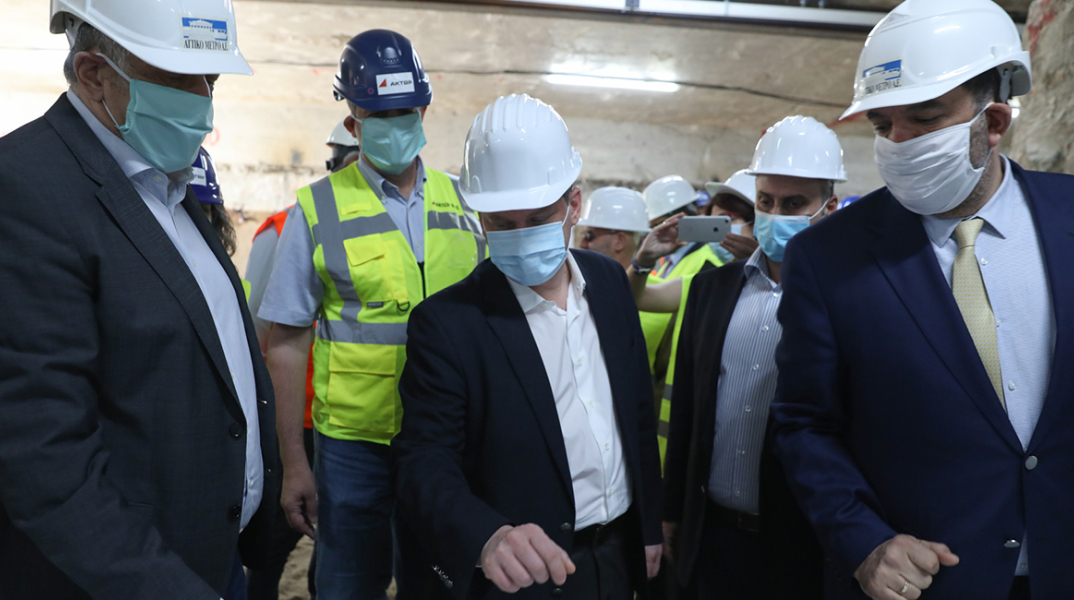 Στο Μετρό Θεσσαλονίκης η ηγεσία του Υπουργείου Υποδομών και Μεταφορών