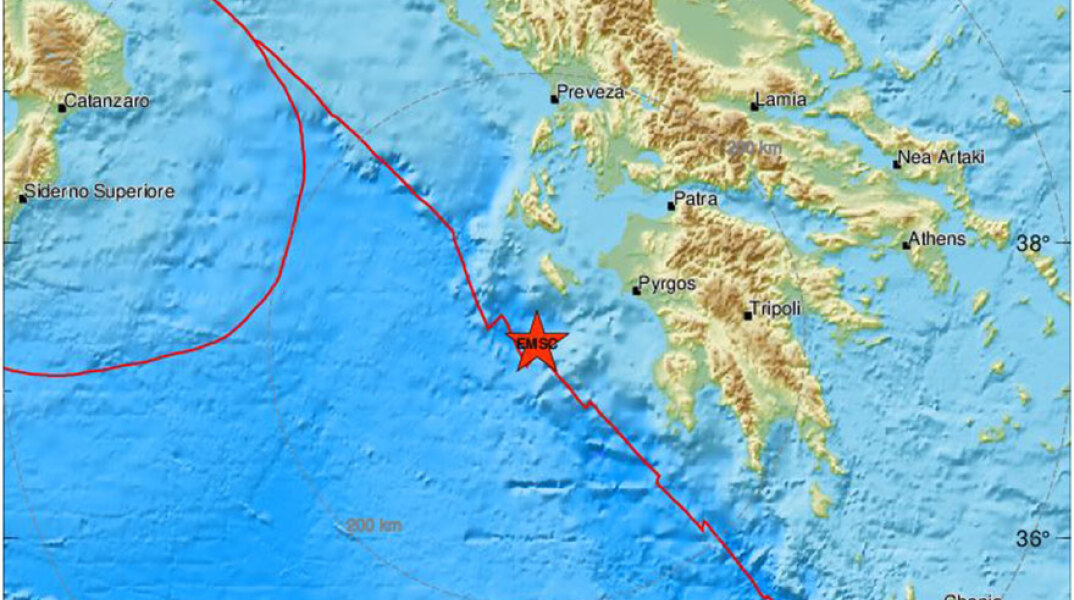 Το επίκεντρο του σεισμού