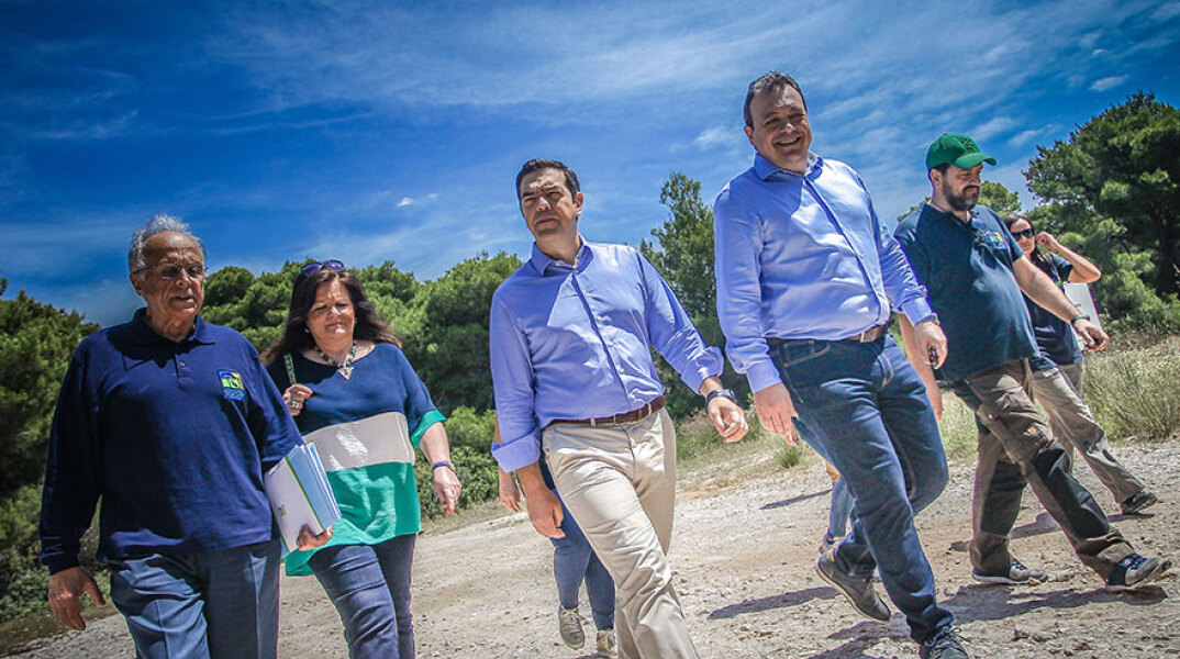 Επίσκεψη Τσίπρα στο Πάρκο Σχινιά