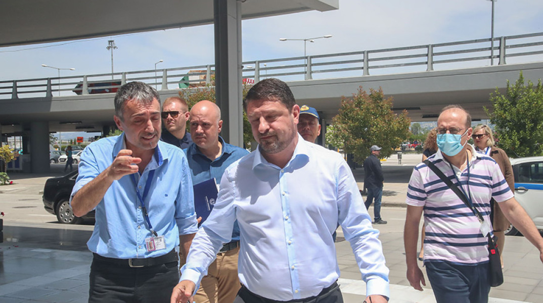 ΝΙΚΟΣ ΧΑΡΔΑΛΙΑΣ ΣΤΟ ΑΕΡΟΔΡΟΜΙΟ ΜΑΚΕΔΟΝΙΑ 