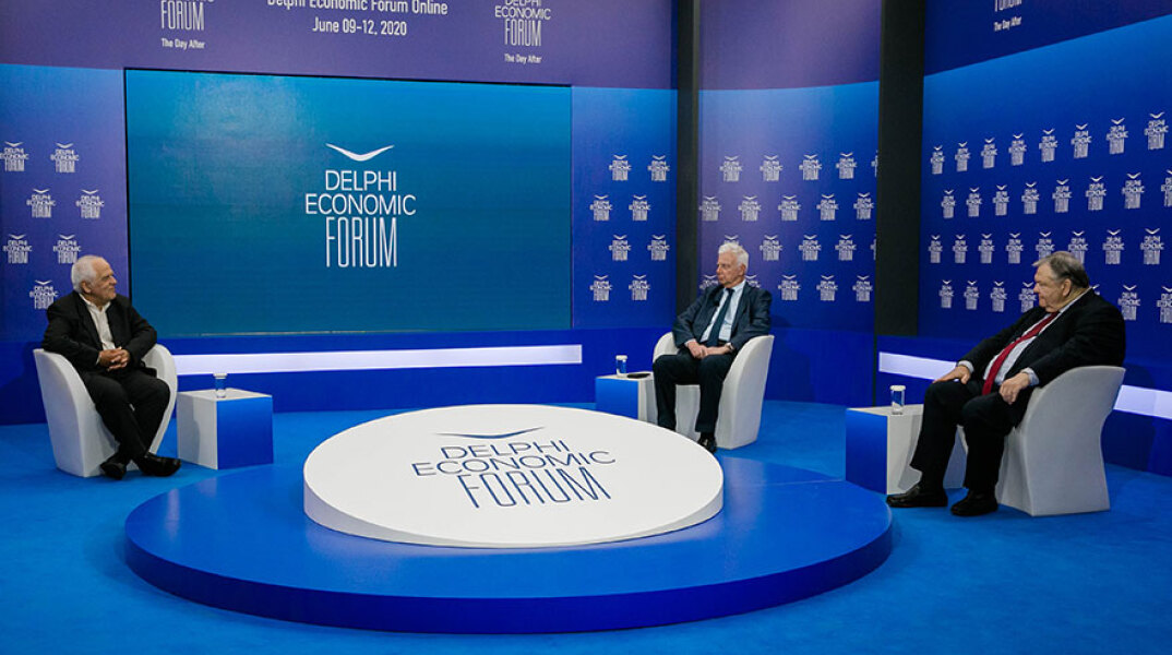 Παναγιώτης Πικραμένος και Ευάγγελος Βενιζέλος αντάλλαξαν απόψεις για τη Δικαιοσύνη στο 5ο Οικονομικό Φόρουμ των Δελφών