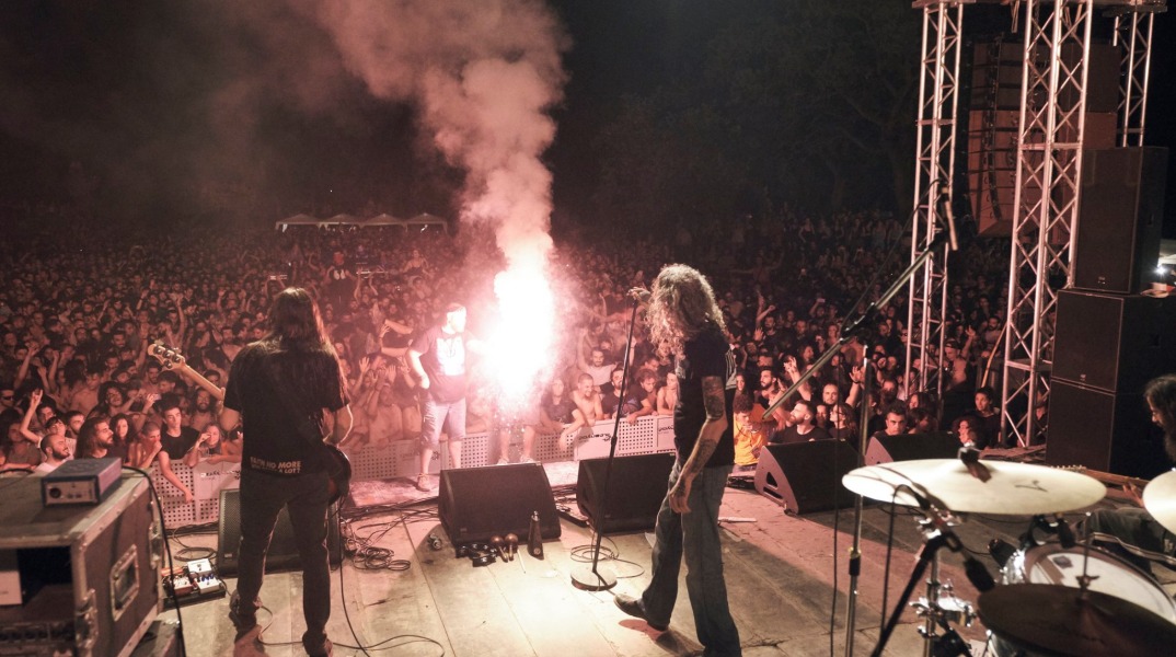 Στιγμιότυπο από συναυλία των Nightstalker