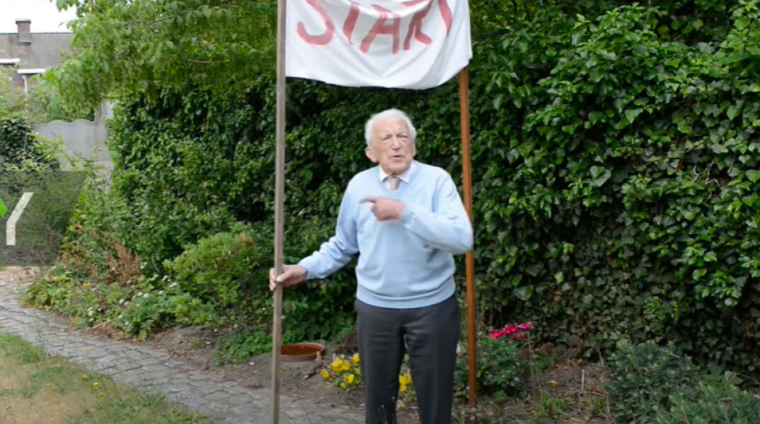 Το λέει η καρδιά του: Ο Αλφόνς Λεμποένς, 103 ετών, τρέχει μαραθώνιο προκειμένου να συγκεντρώσει χρήματα για το εμβόλιο του κορωνοϊού