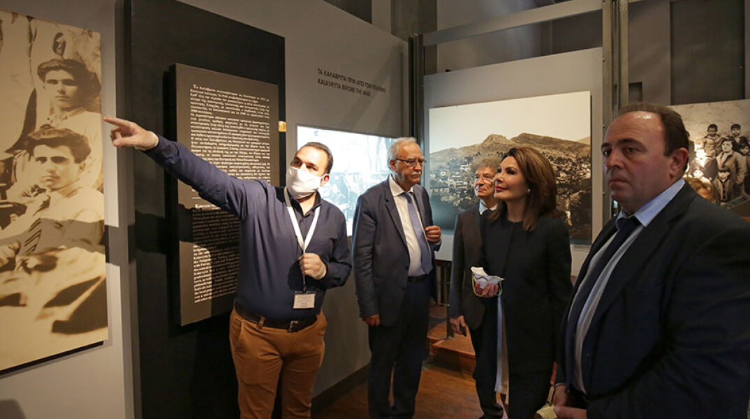 Ξενάγηση στο Μουσείο Ολοκαυτώματος στα Καλάβρυτα για την αντιπροσωπεία της Επιτροπής «Ελλάδα 2021»