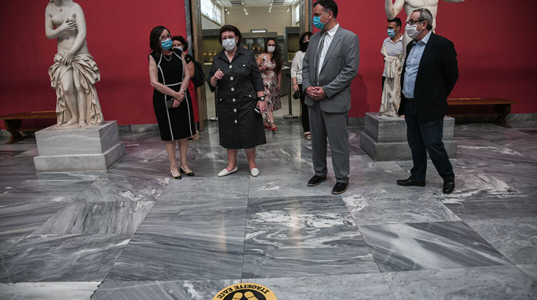 Στο Αρχαιολογικό Μουσείο η Λίνα Μενδώνη