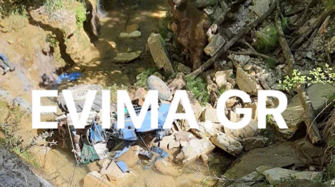 Τραγωδία στην Εύβοια: Τρακτέρ έπεσε σε γκρεμό - Σκοτώθηκε αγρότης