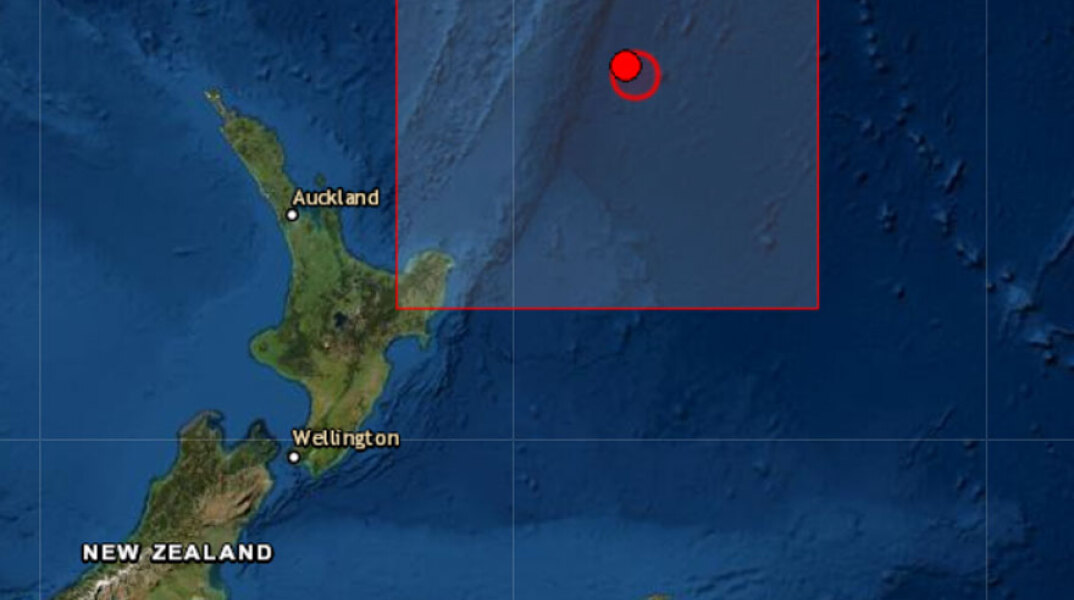 Ισχυρός σεισμός 7,3R βορειοανατολικά της Νέας Ζηλανδίας - Ο χάρτης με το επίκεντρο