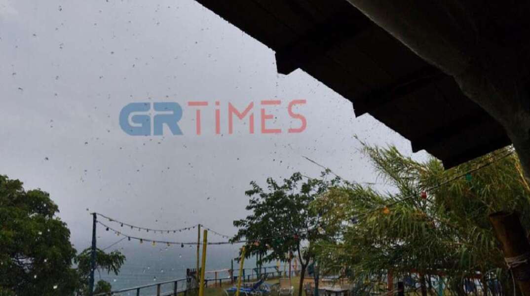 καταιγίδα στη Χαλκιδική