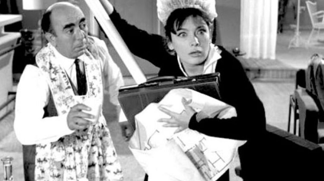 Διονύσης Παπαγιαννόπουλος - Τζένη Καρέζη στην ταινία «Δεσποινίς Διευθυντής» 