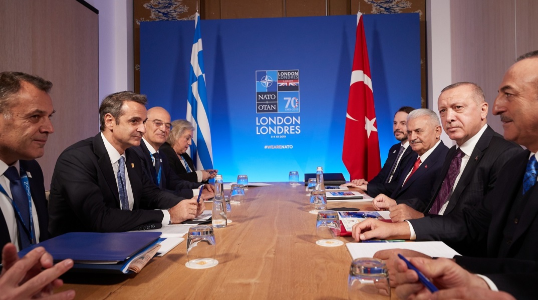 Συνάντηση του πρωθυπουργού Κυριάκου Μητσοτάκη με τον πρόεδρο της Τουρκίας Ρετζέπ Ταγίπ Ερντογάν