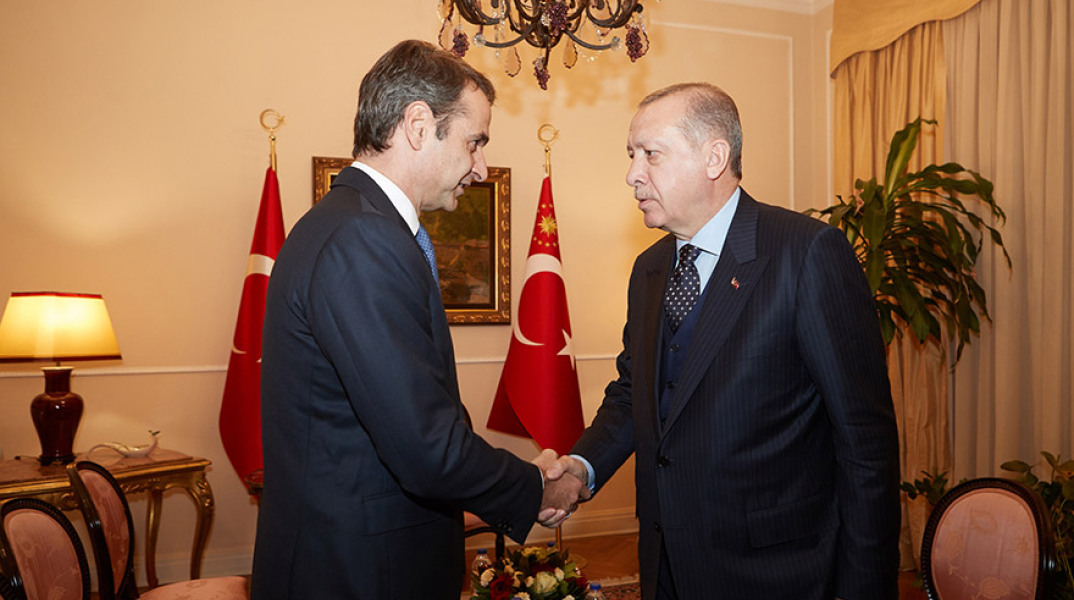 Κυριάκος Μητσοτάκης - Ρετζέπ Ταγίπ Ερντογάν
