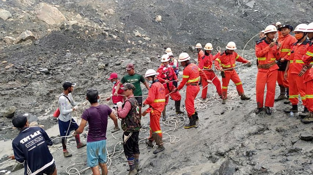 Κατολίσθηση σε ορυχείο στη Μιανμάρ