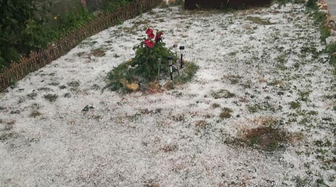 Πολύ χαλάζι στην Πτολεμαΐδα Ιούλιο μήνα