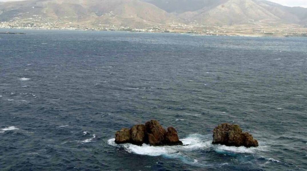 To σημείο όπου ναυάγησε το Εξπρές Σάμινα το 2000