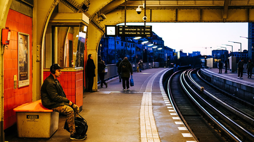 Αποβάθρα τρένου στο Βερολίνο