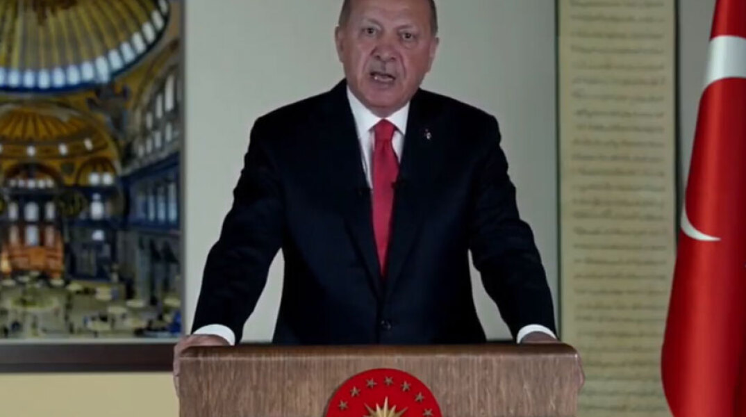 Διάγγελμα Ερντογάν για Αγία Σοφία: Στις 24 Ιουλίου η πρώτη προσευχή μετά τη μετατροπή της σε τζαμί