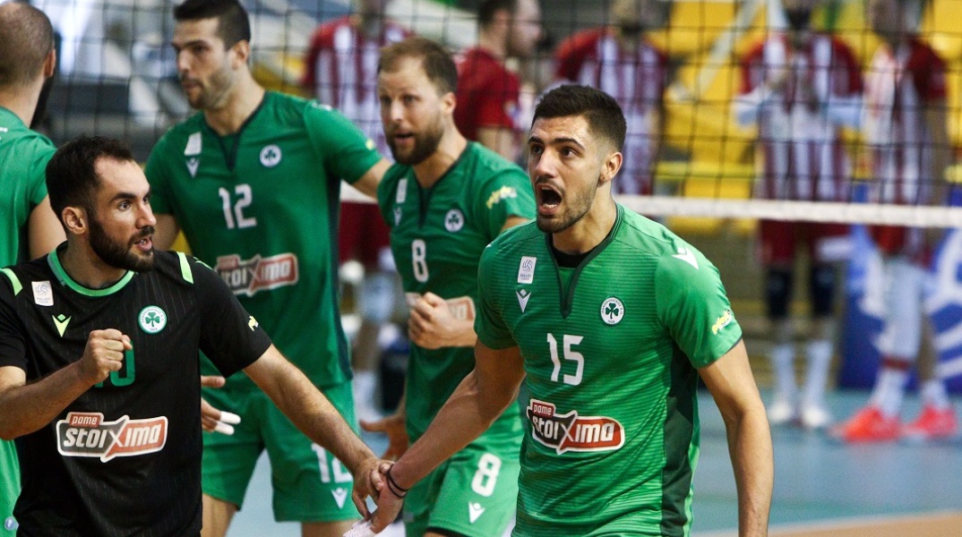 O Παναθηναϊκός επέστρεψε στην κορυφή του βόλεϊ ανδρών επικρατώντας με 2-0 νίκες επί του Ολυμπιακού στη σειρά των τελικών