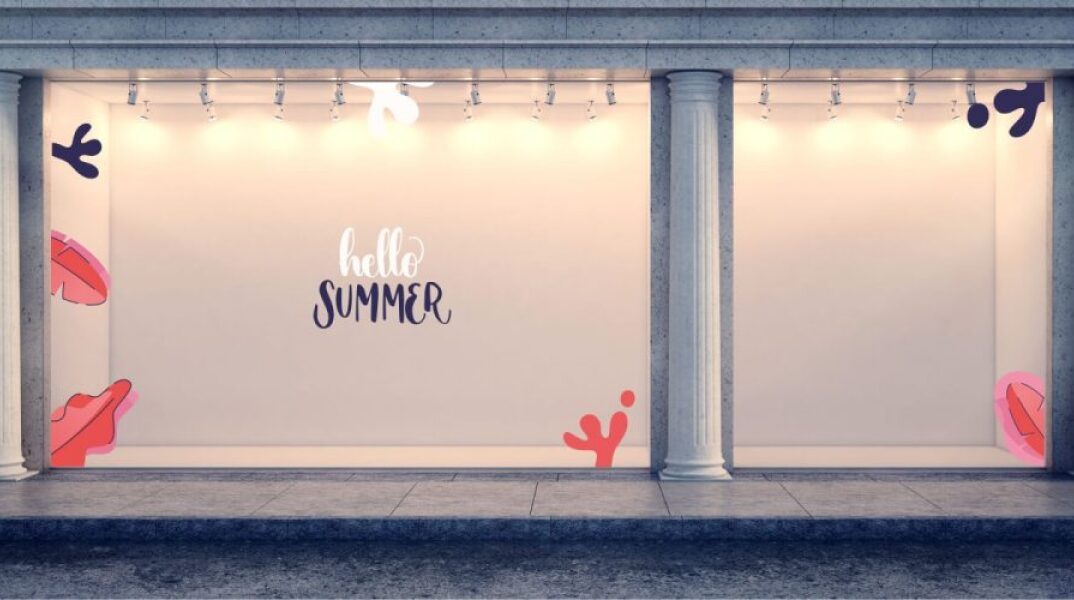 Διακοσμητικά αυτοκόλλητα βιτρίνας urbanstickers.gr