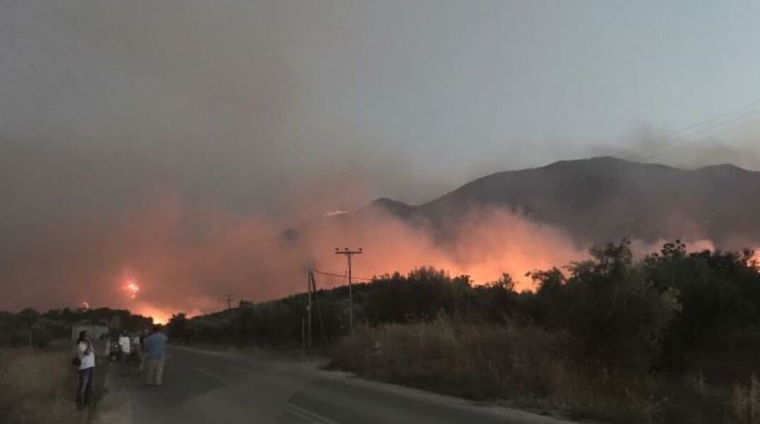 Φωτιά στη Μάνη το 2017