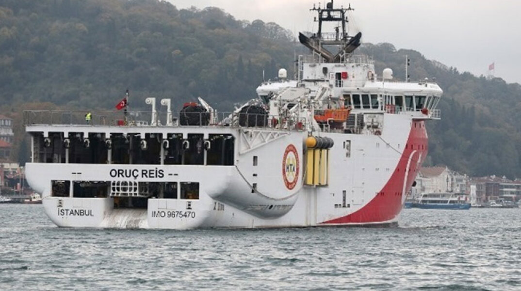 Το τουρκικό σκάφος σεισμικών ερευνών Oruc Reis που στέλνει με NAVTEX στο Καστελόριζο η Τουρκία