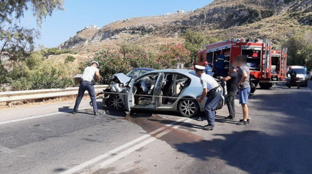 Τροχαίο δυστύχημα με μία νεκρή και δύο τραυματίες στο Ρέθυμνο Κρήτης