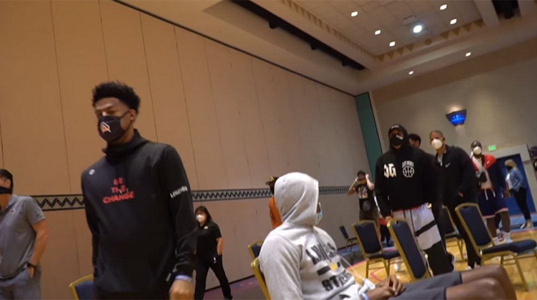 Παίκτες του ΝΒΑ στην περίφημη «φούσκα» του θεματικού πάρκου της Disney World