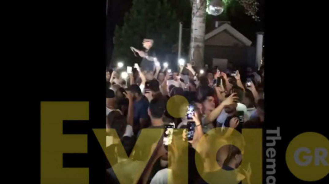 Νέες εικόνες συνωστισμού σε μαγαζί στον Ωρωπό που τραγούδησε ο ράπερ Snik