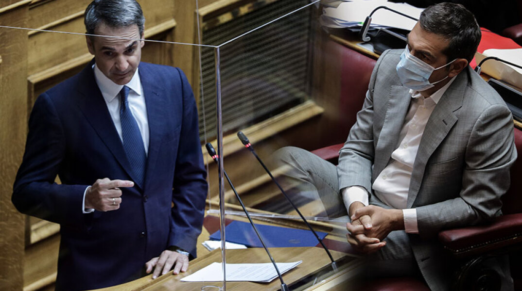 Μητσοτάκης και Τσίπρας συγκρούονται στη Βουλή για την Οικονομία