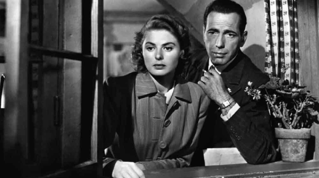 Η Ίνγκριντ Μπέργκμαν και ο Χάμφρεϊ Μπόγκαρτ στην ταινία Καζαμπλάνκα