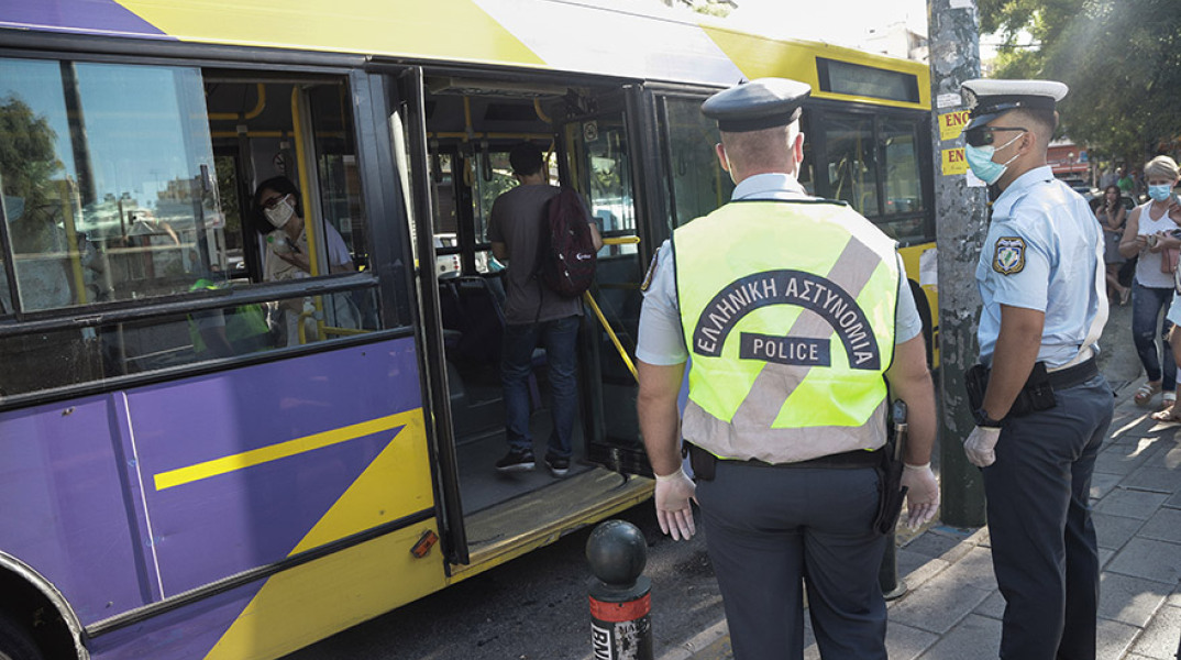  ΕΛΕΓΧΟΙ ΑΠΟ ΚΛΙΜΑΚΙΑ ΤΗΣ ΤΡΟΧΑΙΑΣ ΓΙΑ ΤΗΝ ΧΡΗΣΗ ΜΑΣΚΑΣ ΣΕ ΤΑΞΙ, ΛΕΩΦΟΡΕΙΑ, ΤΡΟΛΕΪ 