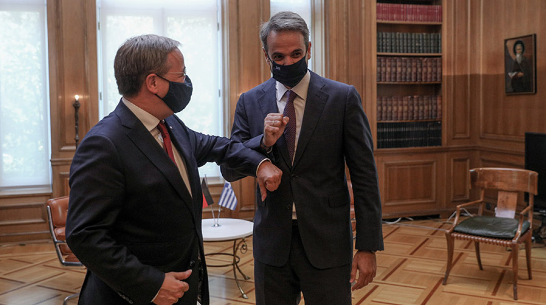  ΣΥΝΑΝΤΗΣΗ ΤΟΥ ΠΡΩΘΥΠΟΥΡΓΟΥ ΚΥΡ. ΜΗΤΣΟΤΑΚΗ ΜΕ ΤΟΝ ΠΡΩΘΥΠΟΥΡΓΟ ΤΟΥ ΚΡΑΤΙΔΙΟΥ ΤΗΣ Β. ΡΗΝΑΝΙΑΣ - ΒΕΣΤΦΑΛΙΑΣ A. LASCHET