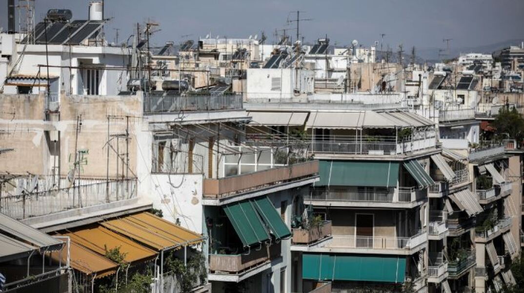 Πολυκατοικίες στο κέντρο της Αθήνας 