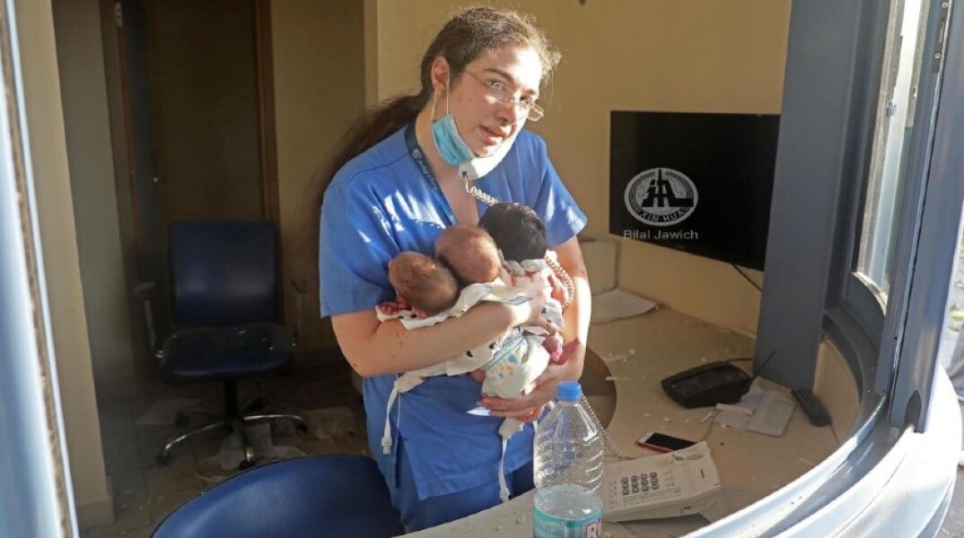 Έκρηξη στη Βηρυτό: Νοσοκόμα έσωσε τρία νεογέννητα μωρά (εικόνα)